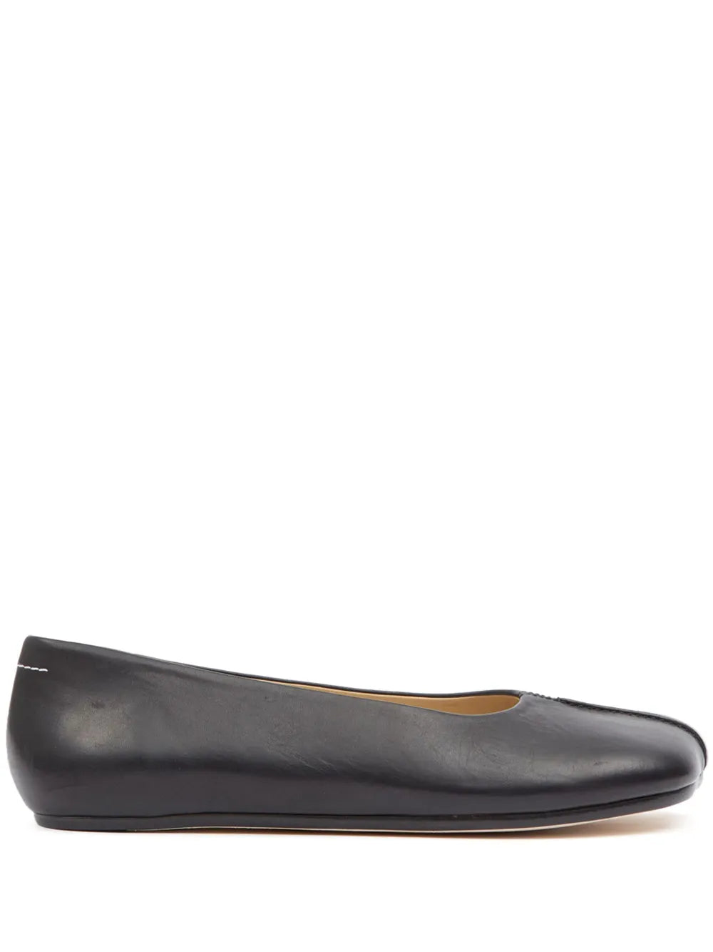 MM6 Maison Margiela stitch-out leather ballerina shoes