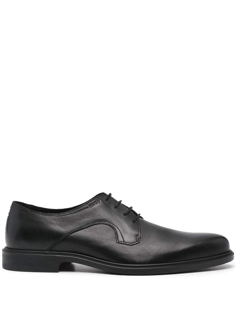 BOSS almond-toe leather Derby shoes