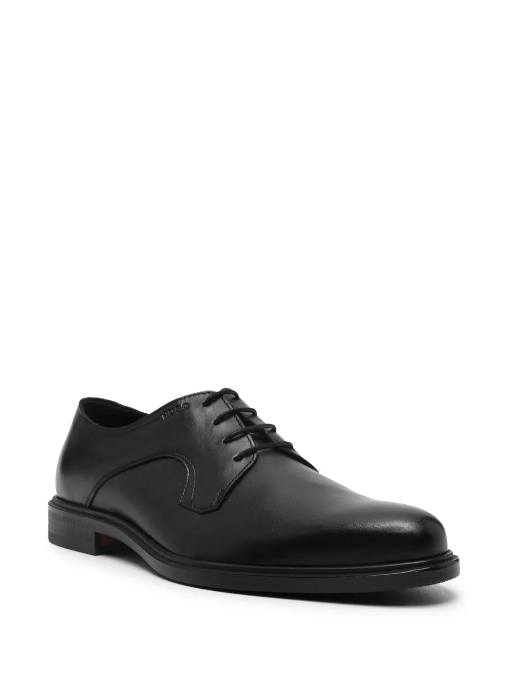 BOSS almond-toe leather Derby shoes