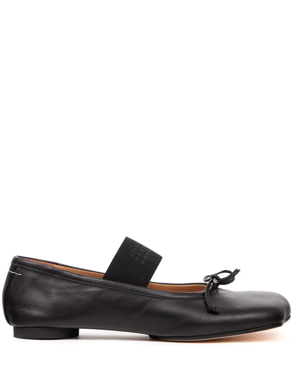 MM6 Maison Margiela Anatomic Numbers-motif leather ballerinas