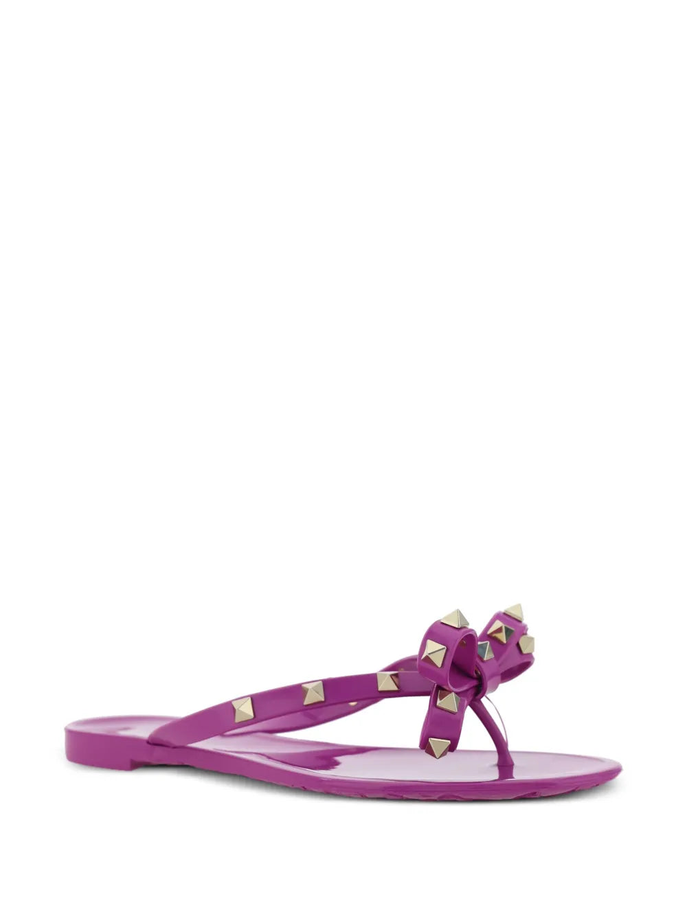Valentino Garavani Rockstud bow-embellished flip-flops