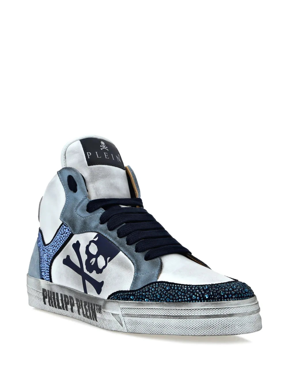 Philipp Plein Strass Retrokickz TM Hi-Top Sneakers