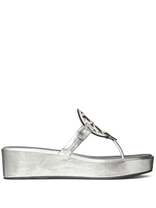 Tory Burch Miller 25mm metallic-effect slides