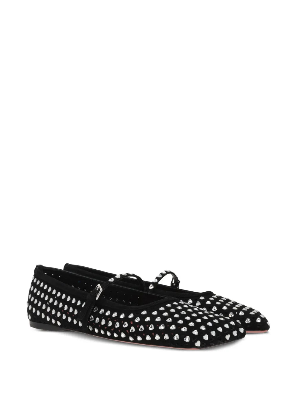 Amina Muaddi Anne embellished ballerina shoes