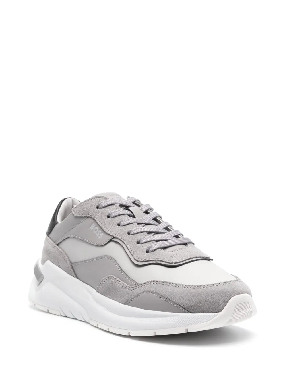 BOSS lace-up leather sneakers