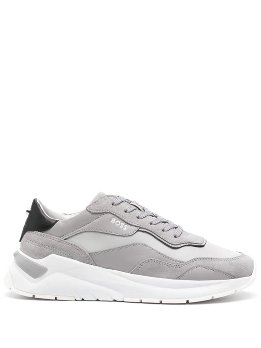 BOSS lace-up leather sneakers