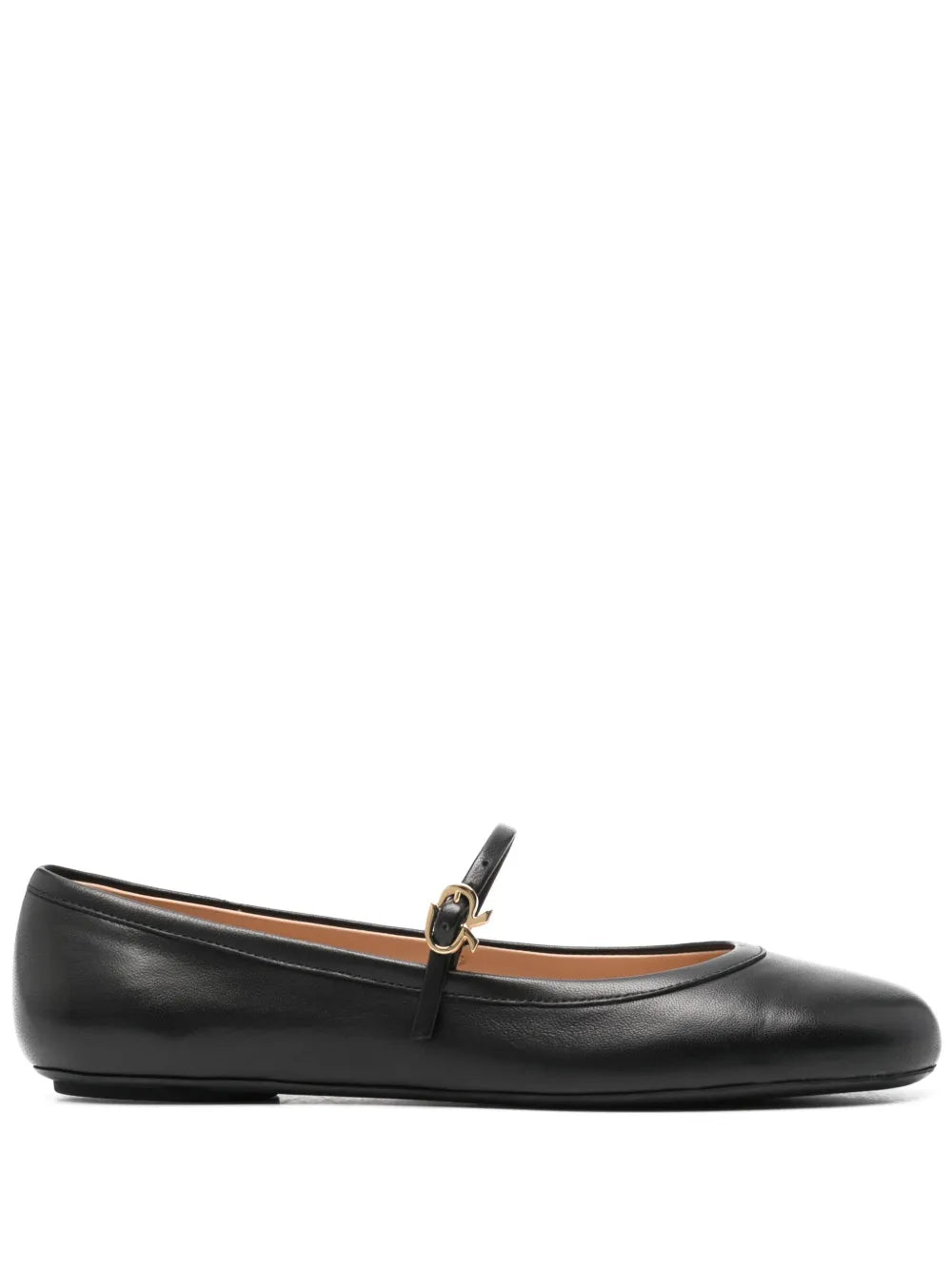 Gianvito Rossi Mary Jane leather ballerinas