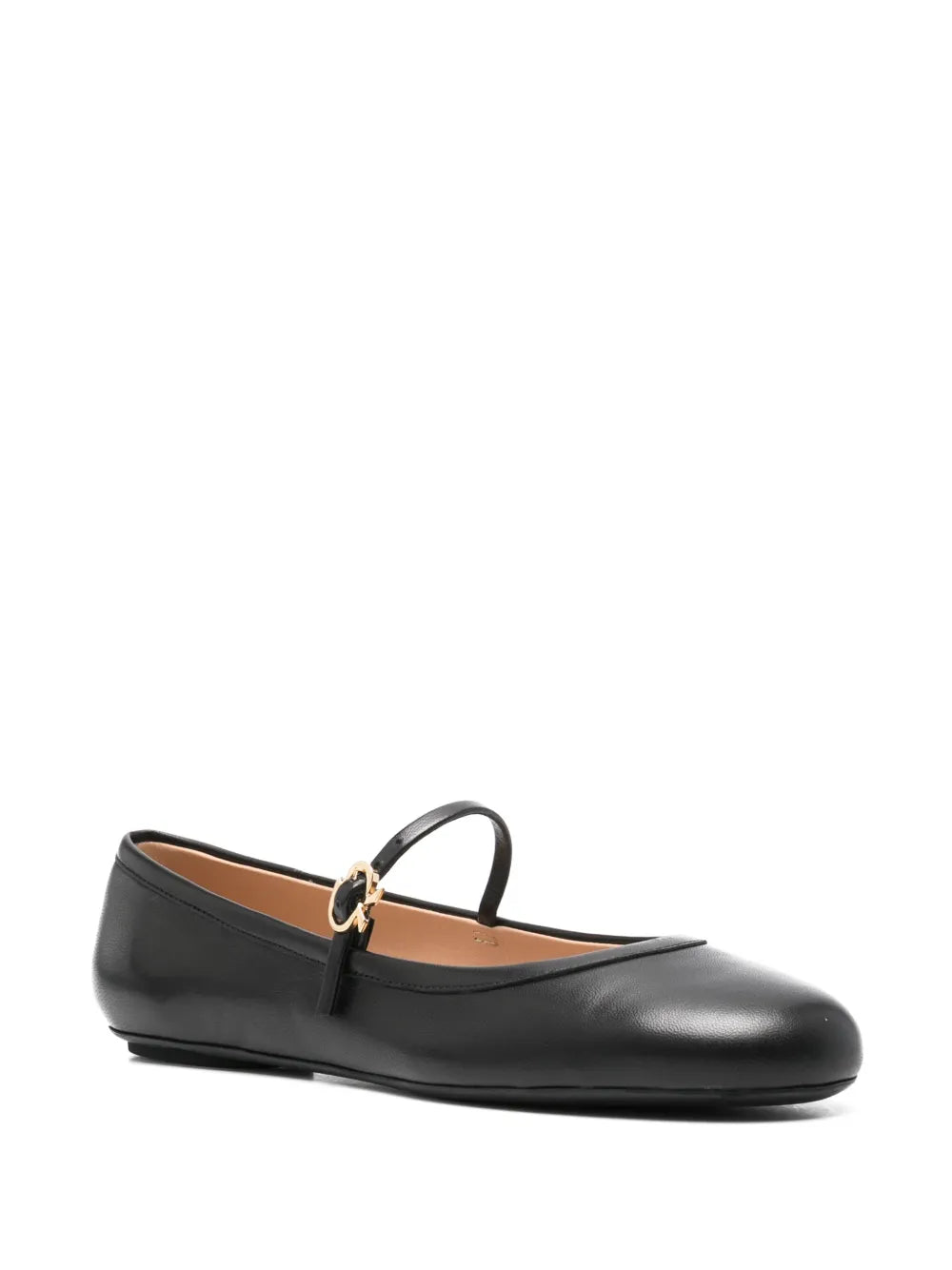Gianvito Rossi Mary Jane leather ballerinas