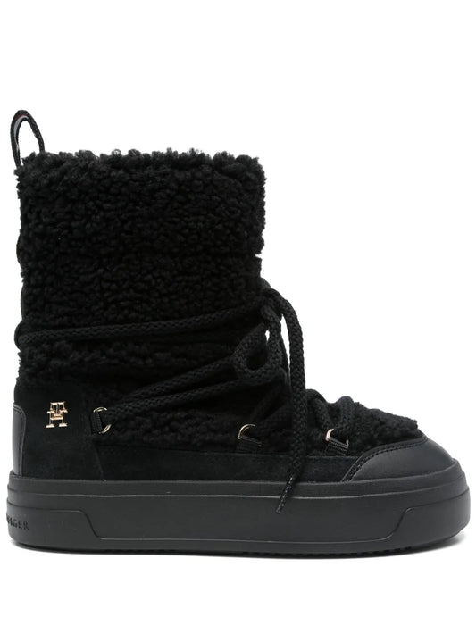 Tommy Hilfiger faux-shearling ankle boots