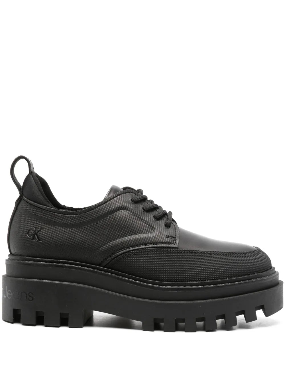 Calvin Klein Jeans flatform leather derby shoes