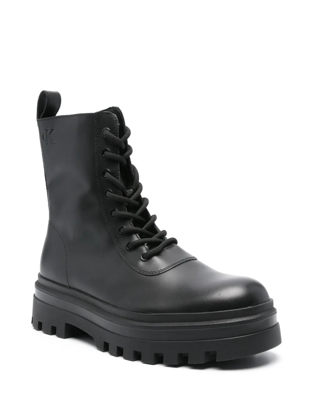 Calvin Klein Jeans lug-sole leather boots