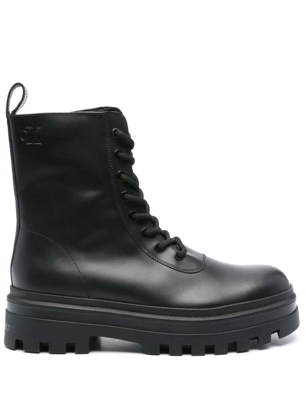 Calvin Klein Jeans lug-sole leather boots