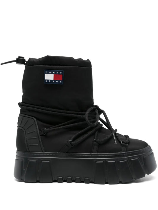 Tommy Jeans logo-patch snow boots