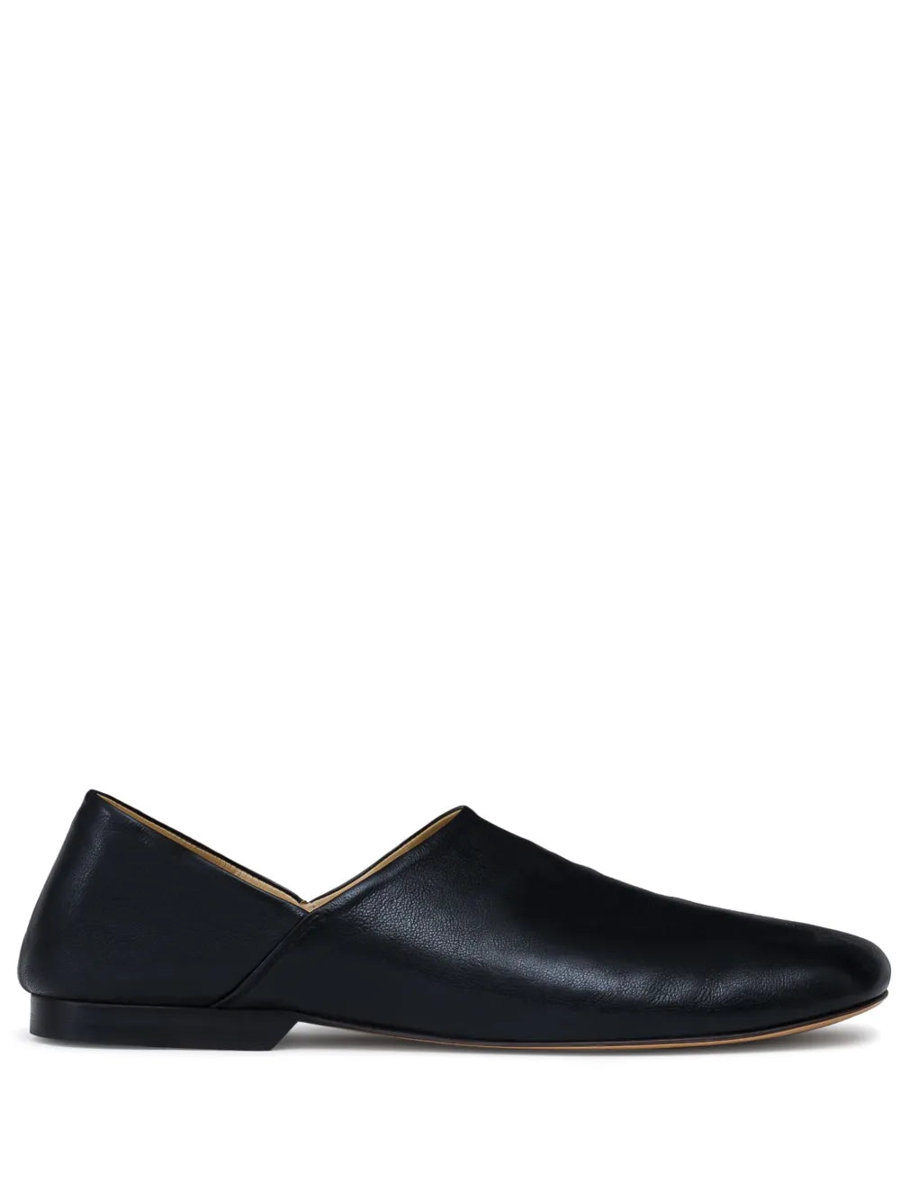 LEMAIRE folding-heel leather slippers