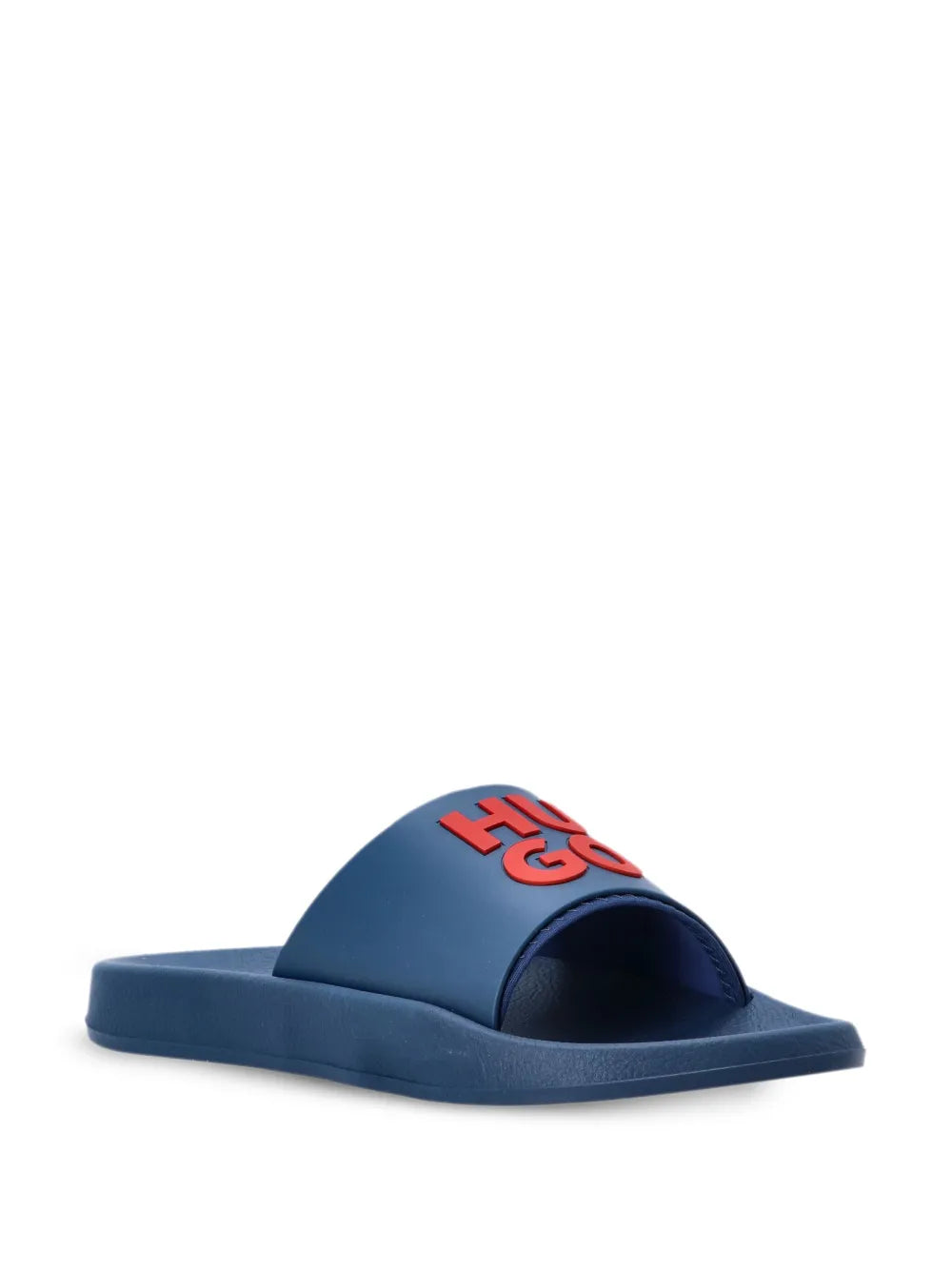 HUGO logo-embossed slides