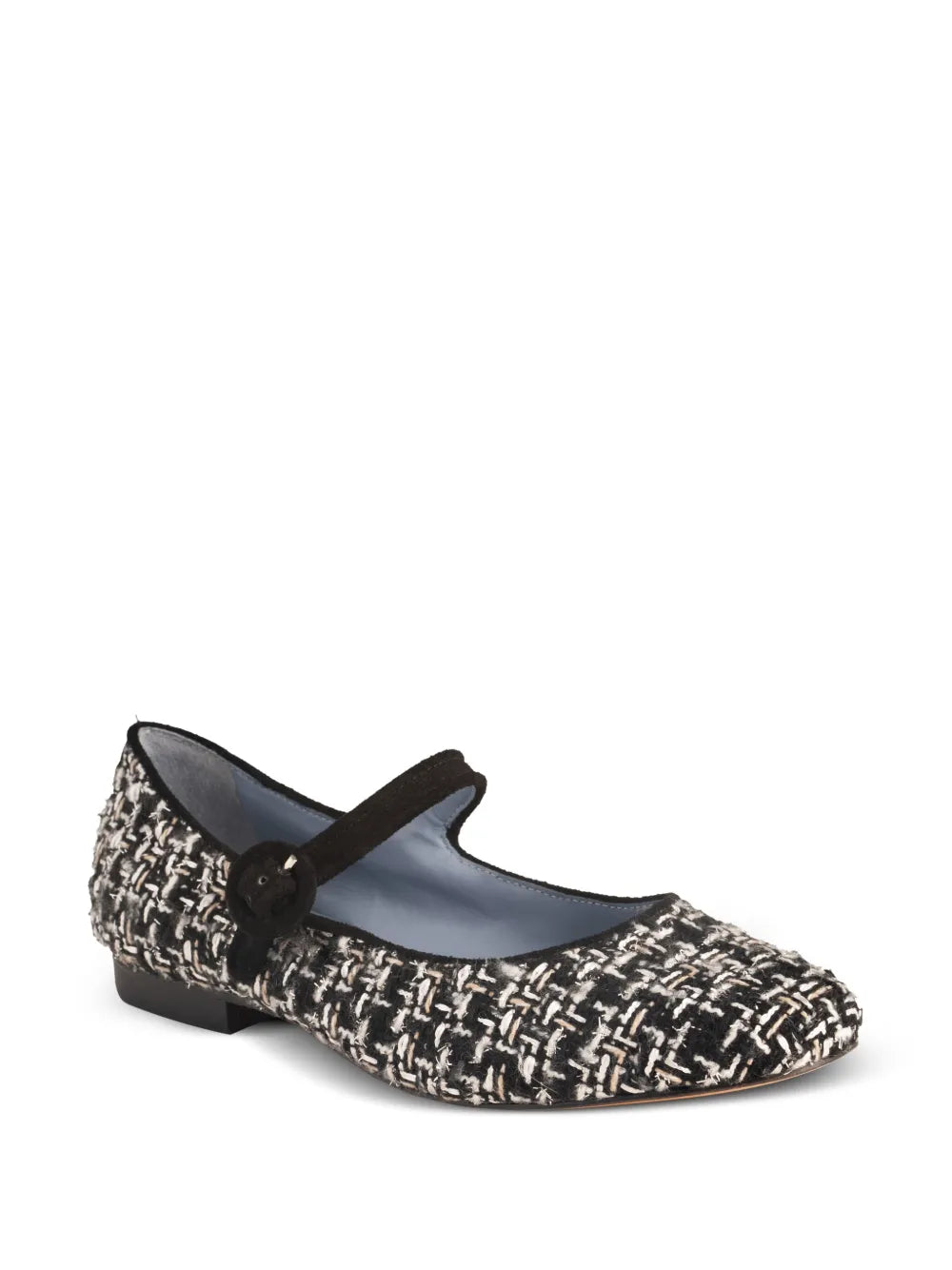 Blue Bird Shoes tweed ballerina shoes