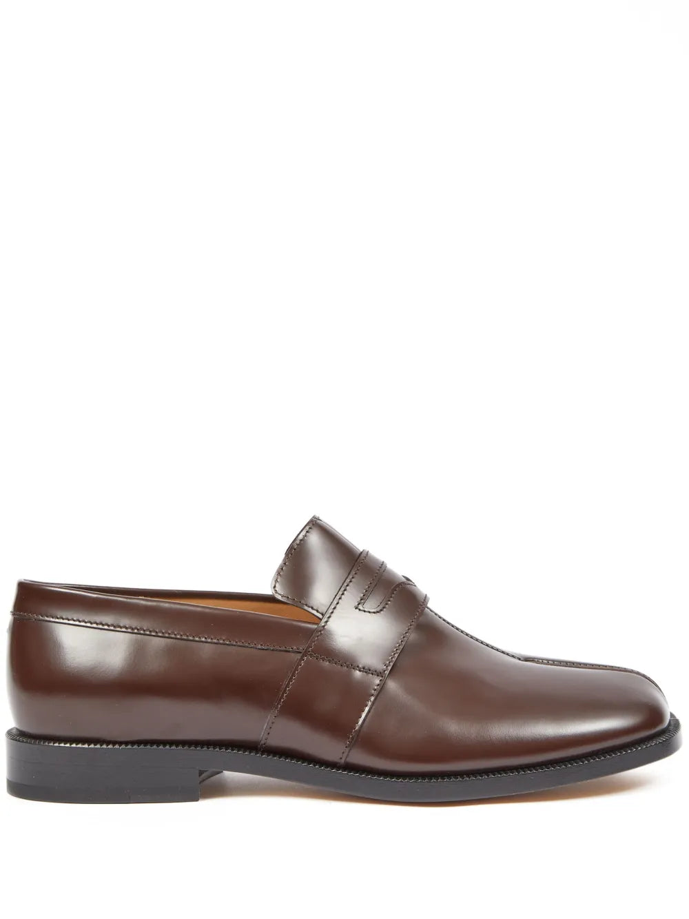 Maison Margiela Tabi polished leather loafers