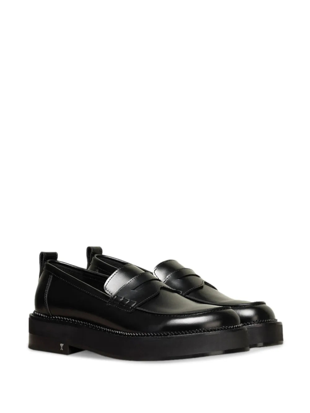 AMI Paris anatomical toe leather loafers