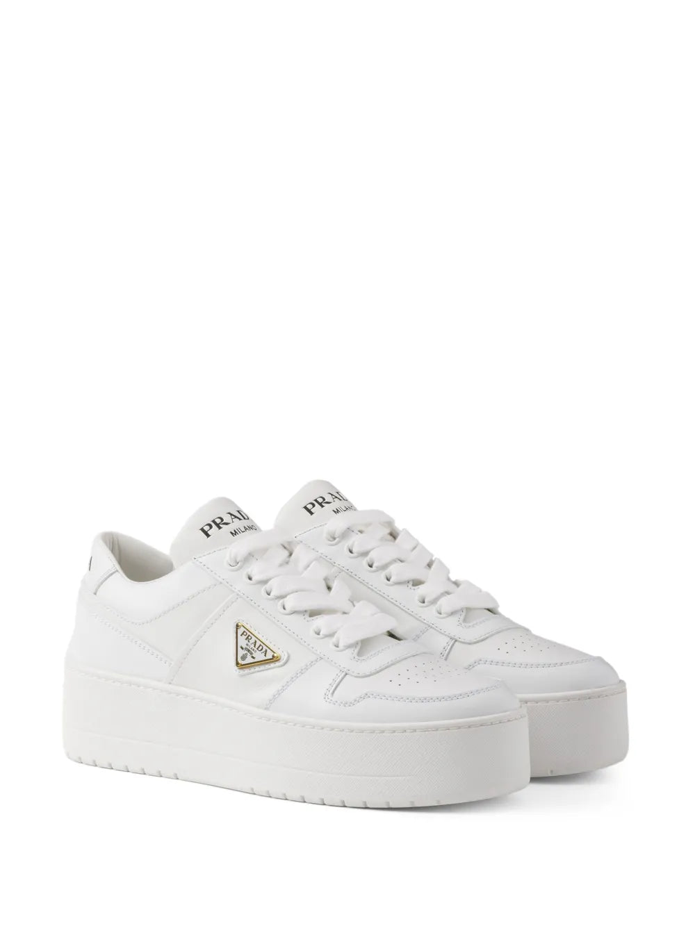 Prada Downtown Bold leather sneakers