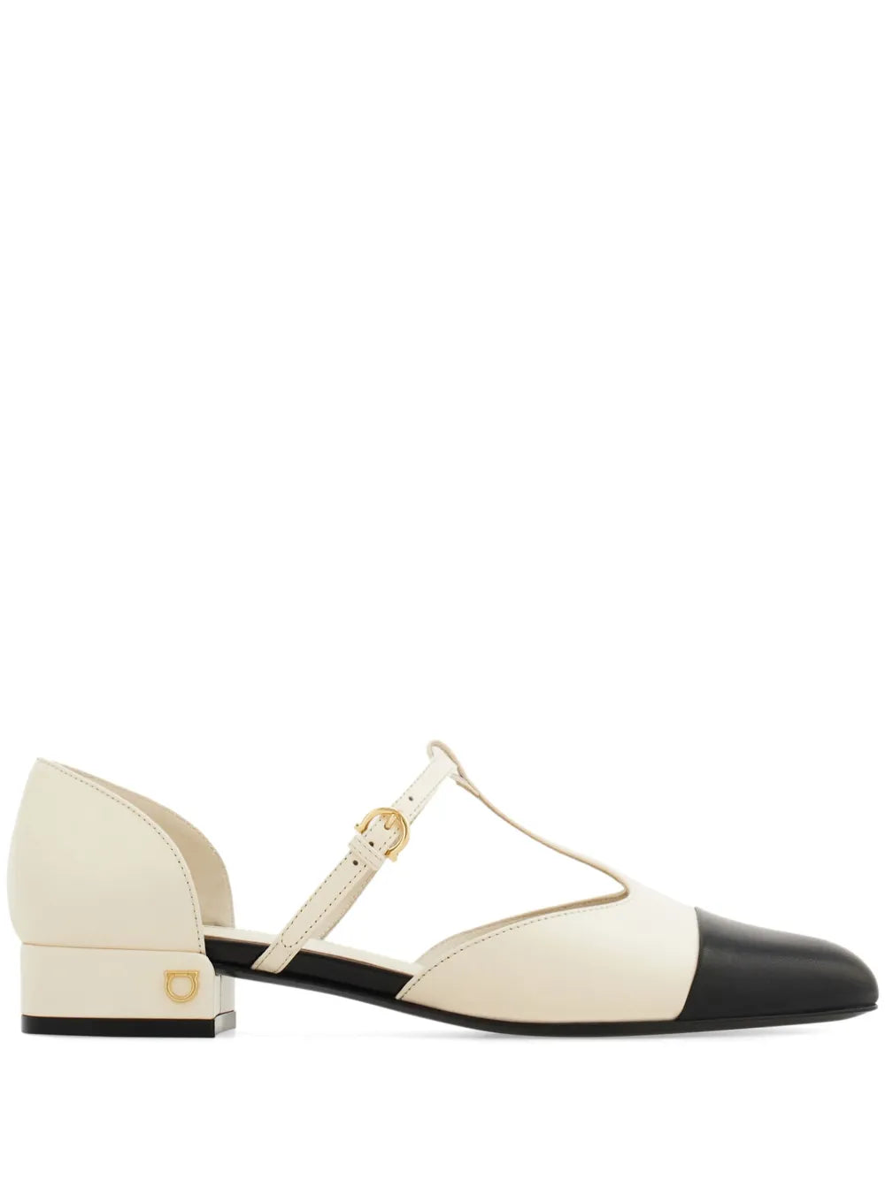 Ferragamo T-strap ballerina shoes