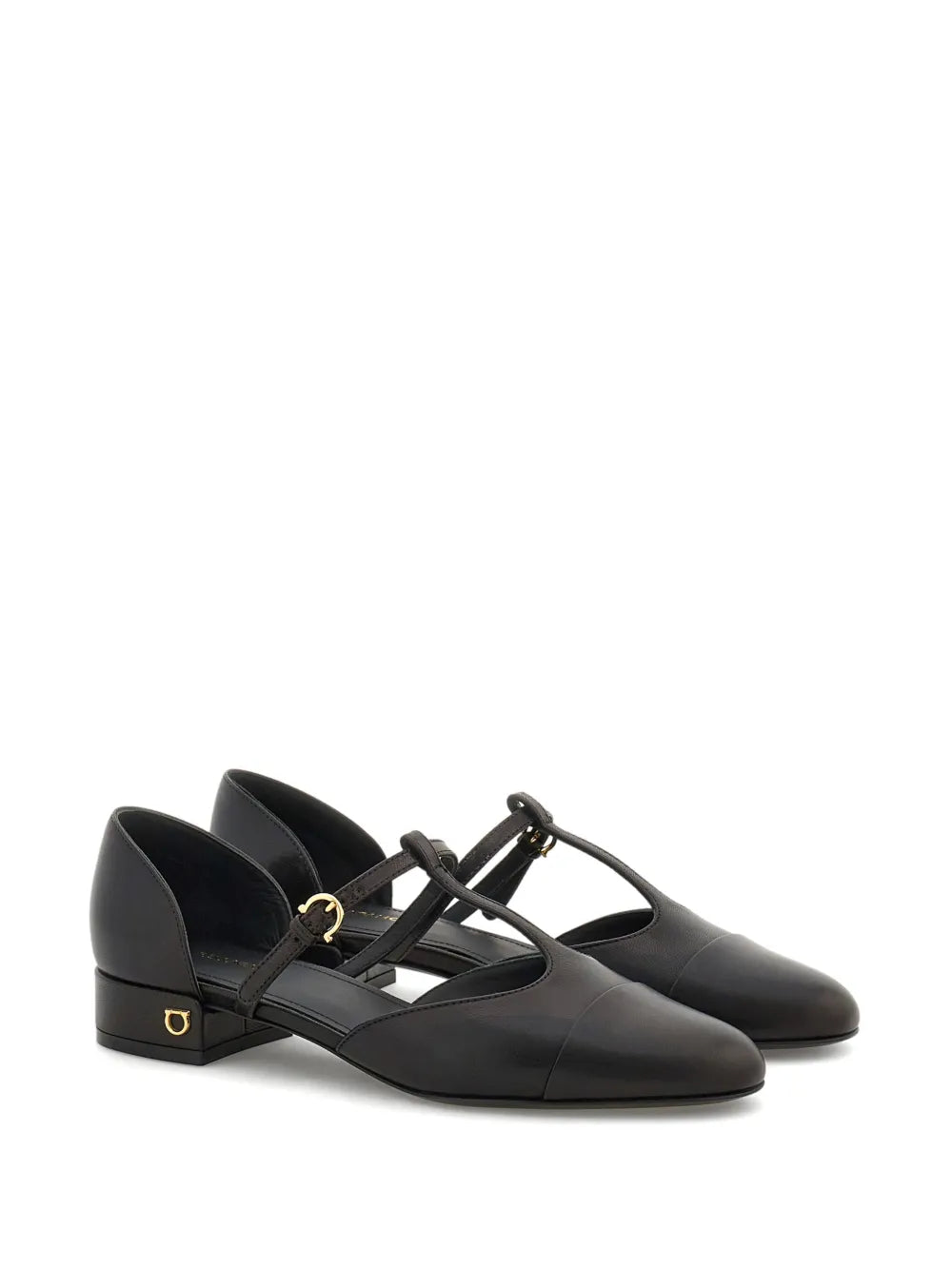 Ferragamo T-strap ballet pumps