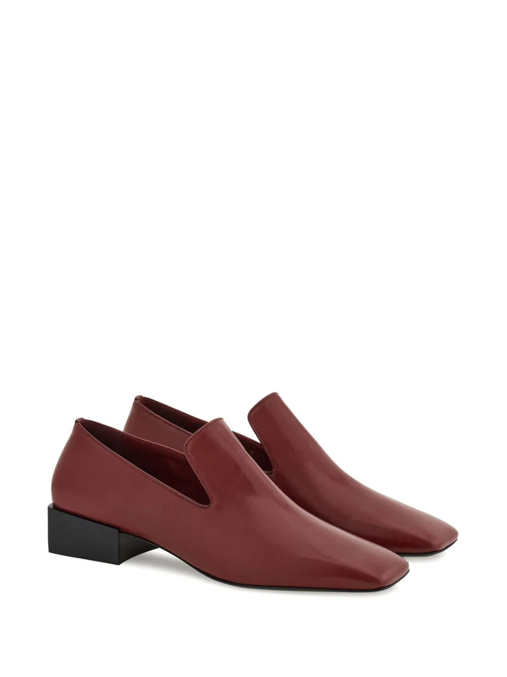 Ferragamo square toe loafers