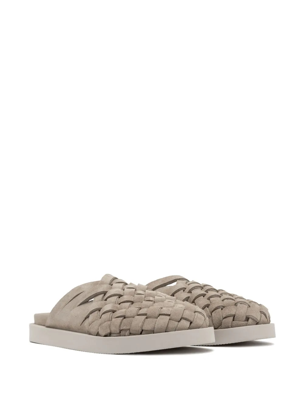 Buttero woven-design suede slippers