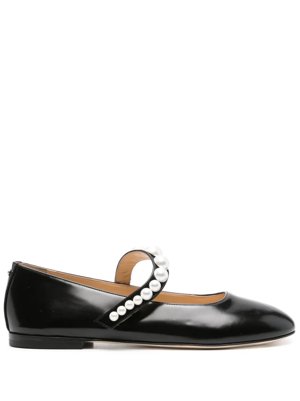 MACH & MACH faux-pearl leather ballerina shoes
