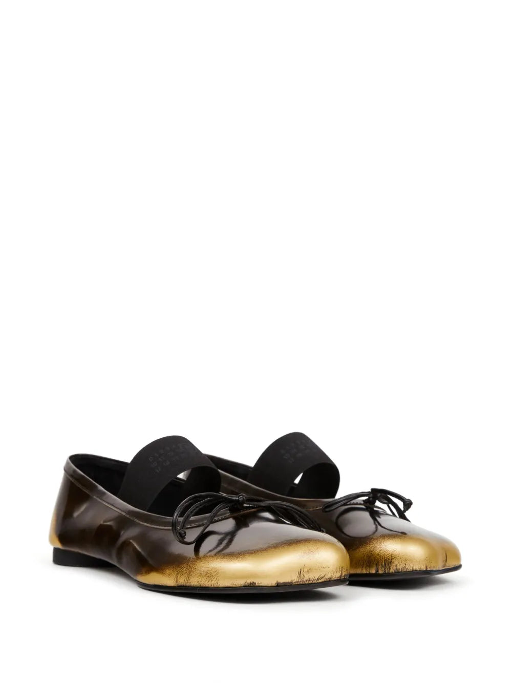 MM6 Maison Margiela Atomic leather ballerina shoes