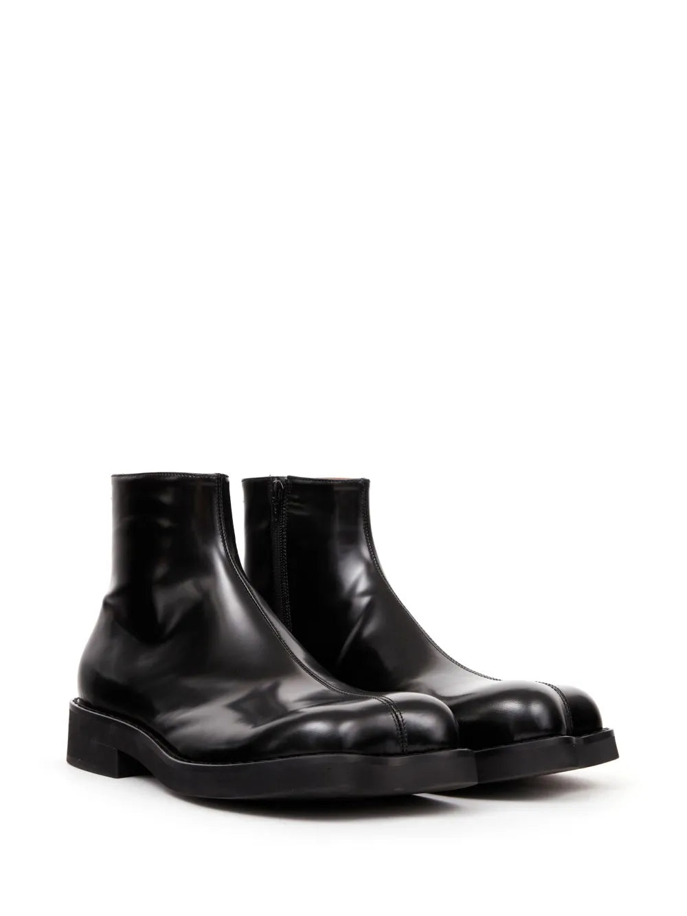 MM6 Maison Margiela Trunk leather ankle boots