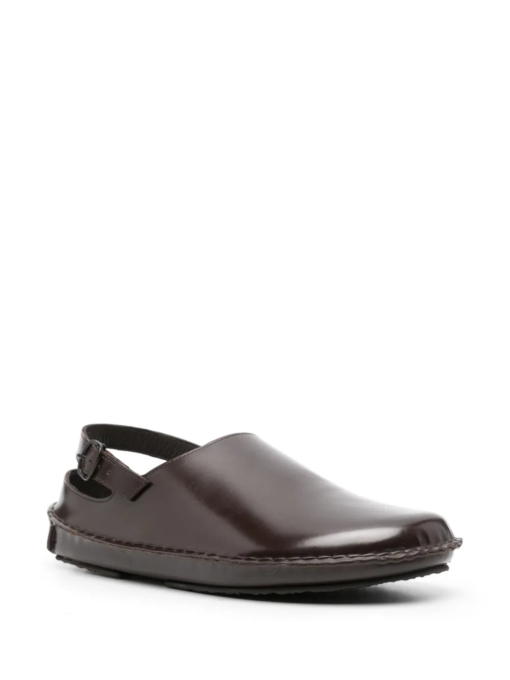 Hereu Cargol whipstitch leather sandals