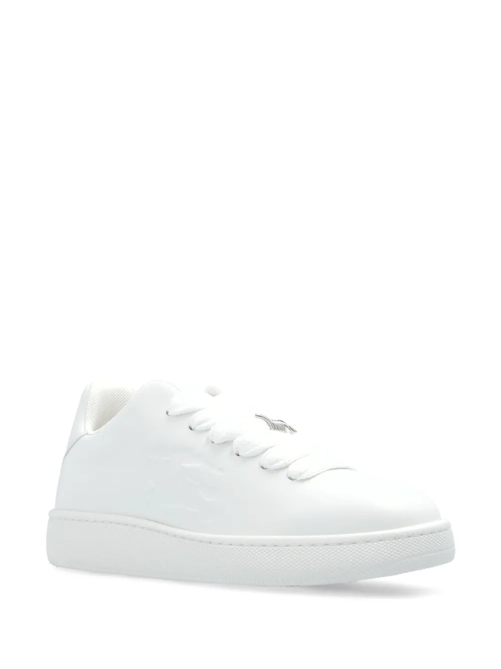 Burberry lace up round toe trainers