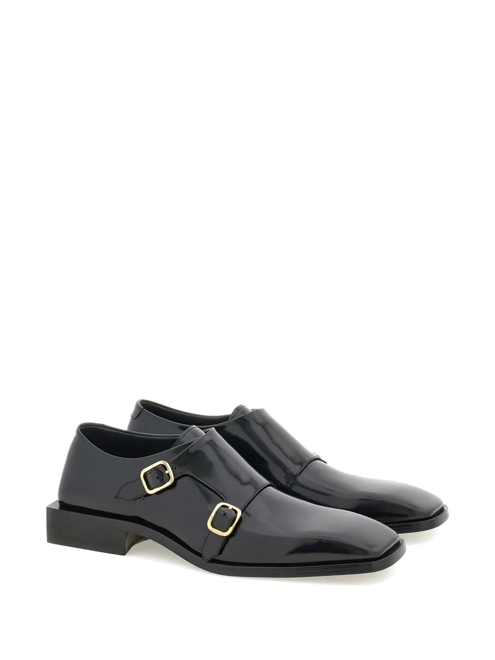 Ferragamo buckle leather loafers