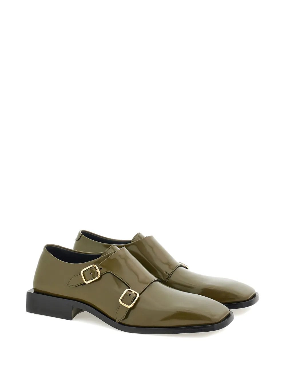 Ferragamo buckle leather loafers