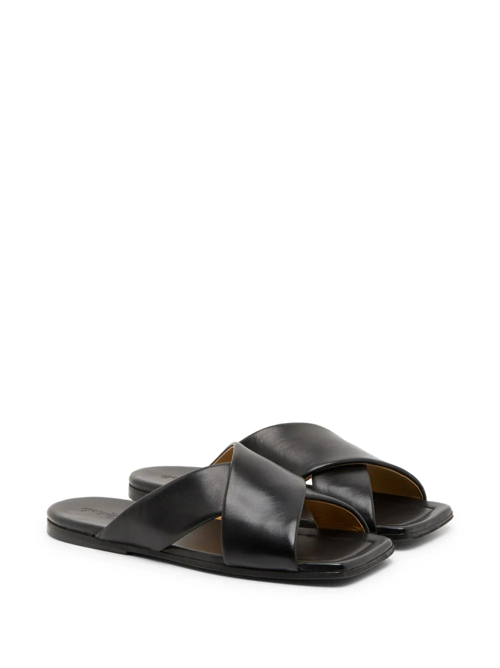 Marsèll square-toe leather slides