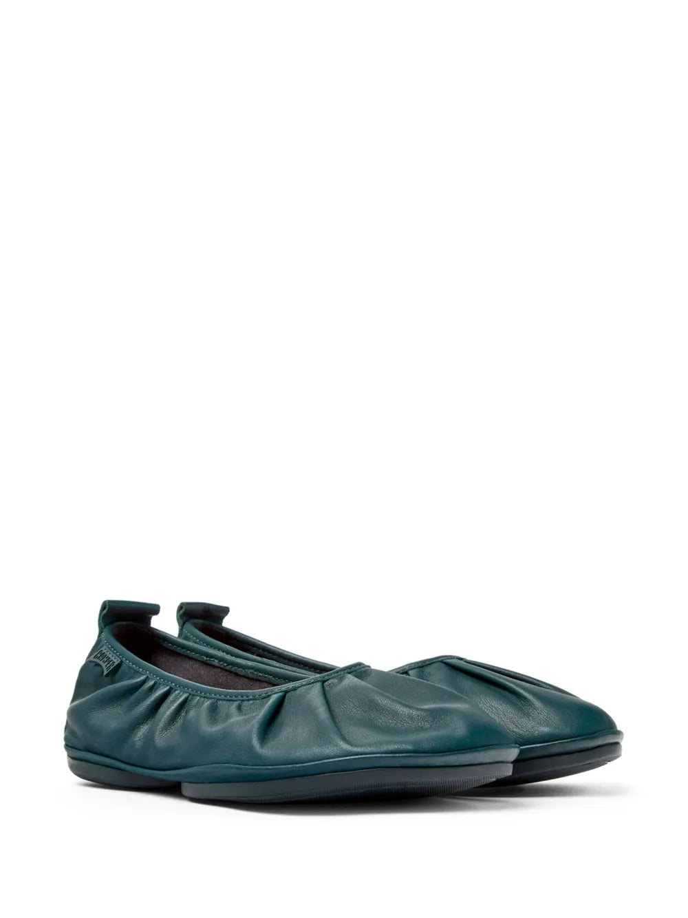 Camper Right Nina ruched-detail leather ballerinas
