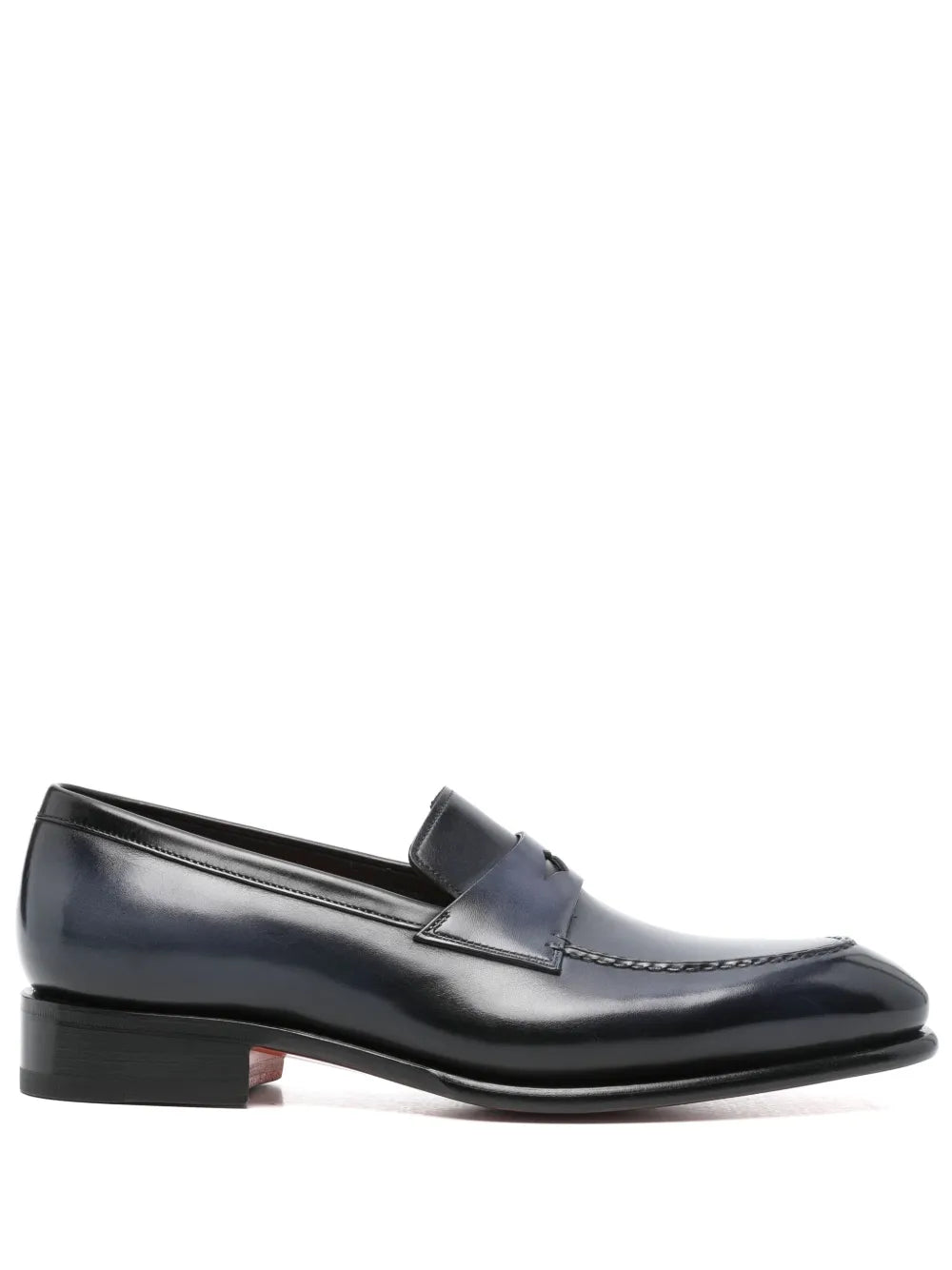 Santoni leather loafers