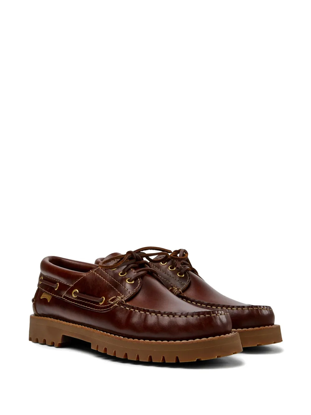 Camper Nautico apron-toe leather boat shoes
