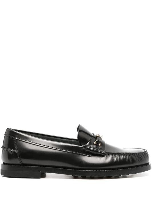 Tod's chain-detail leather loafers