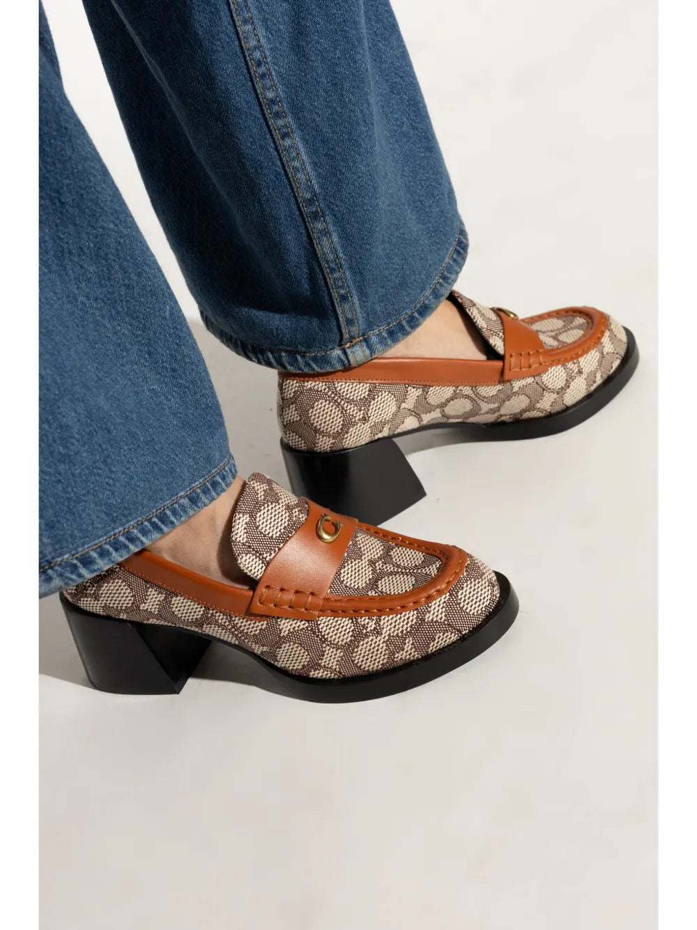 Coach 65mm Natalie heeled loafers