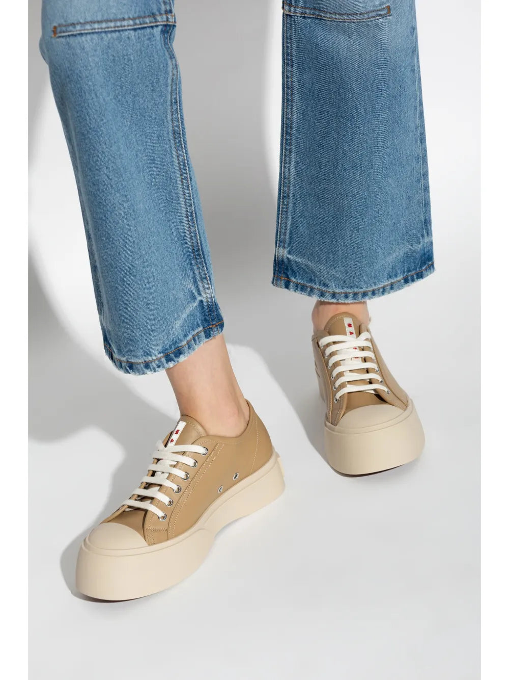 Marni Pablo leather flatform sneakers