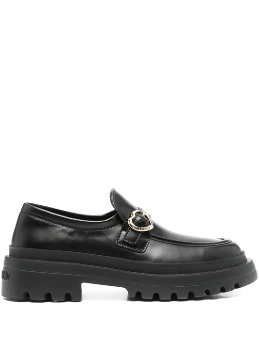 Love Moschino decorative buckle-detail loafers