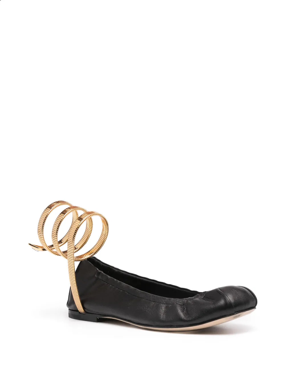 René Caovilla Juniper leather ballerina shoes