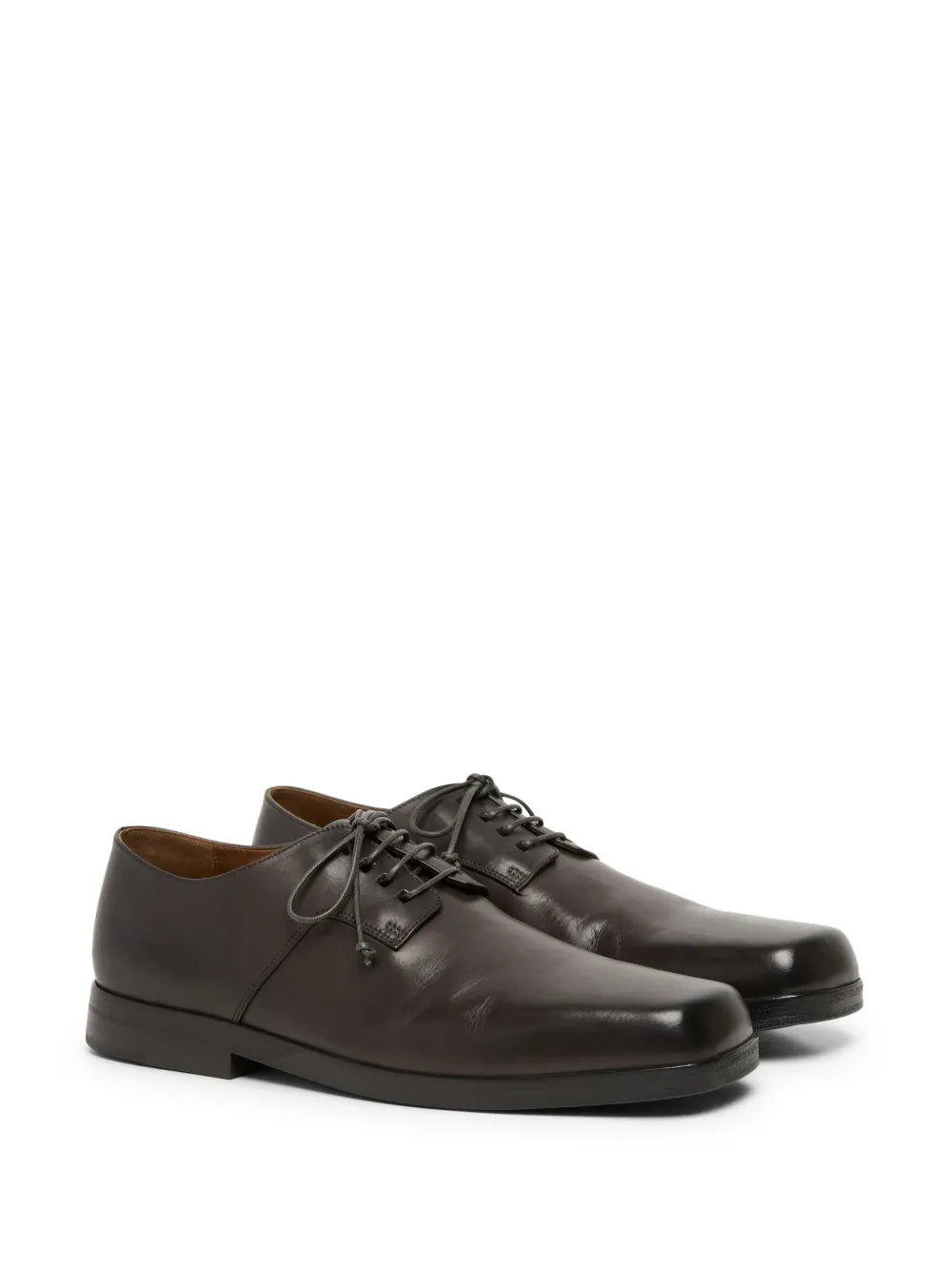 Marsèll square-toe leather derby shoes
