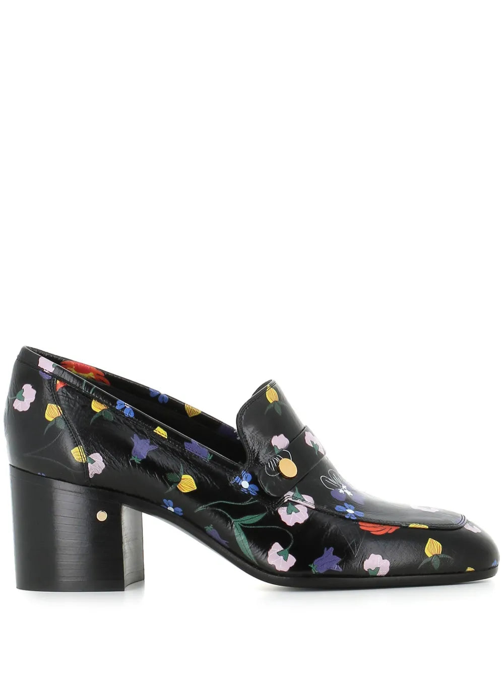 Laurence Dacade floral-print leather loafers