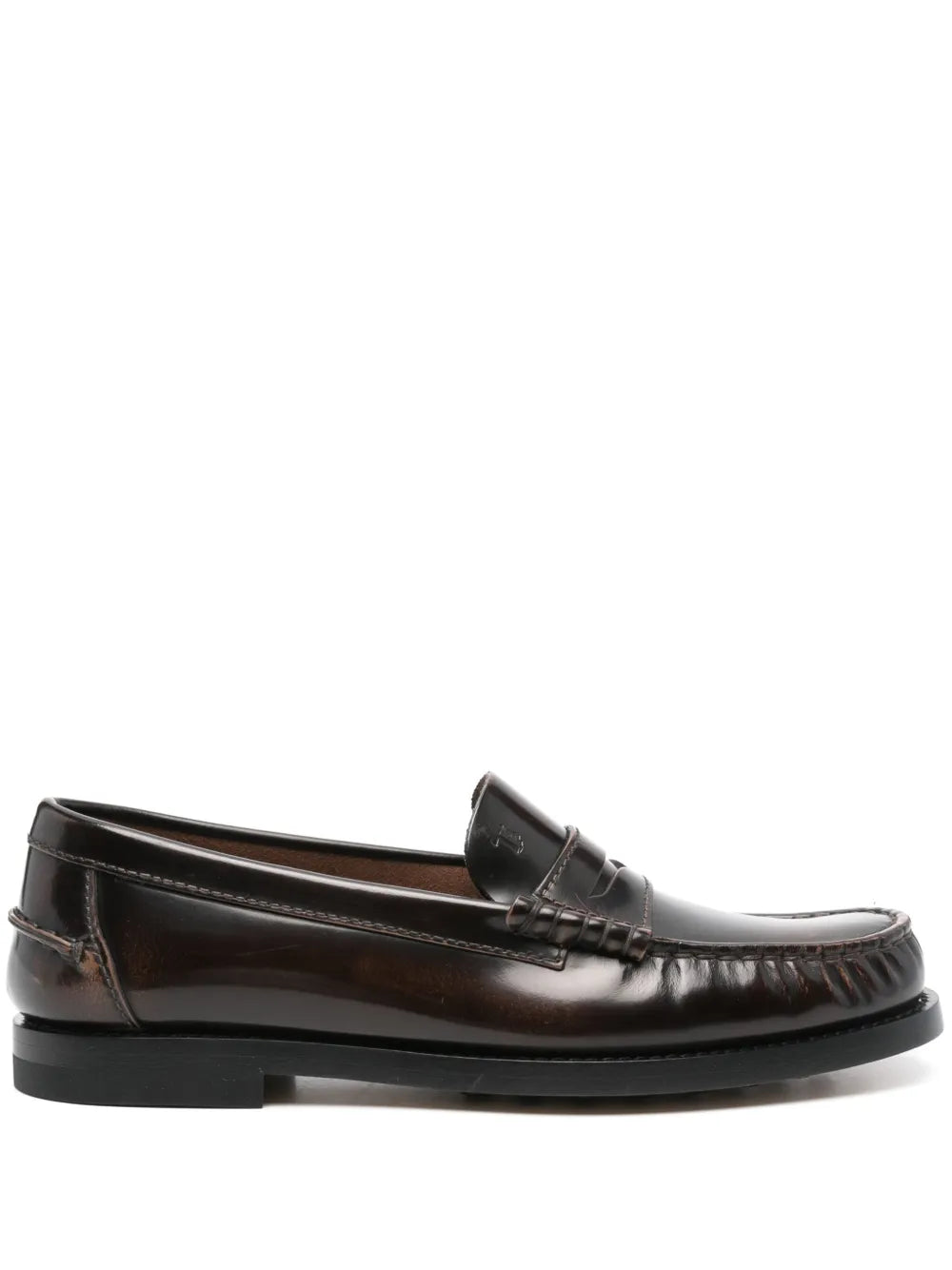 Tod's brushed-leather loafers