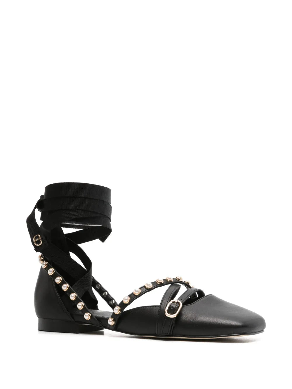 TWINSET tied ballerina shoes