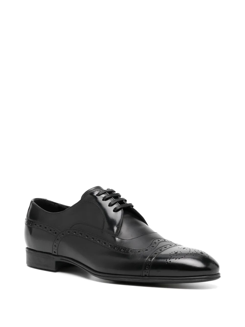 Dolce & Gabbana leather almond-toe brogues