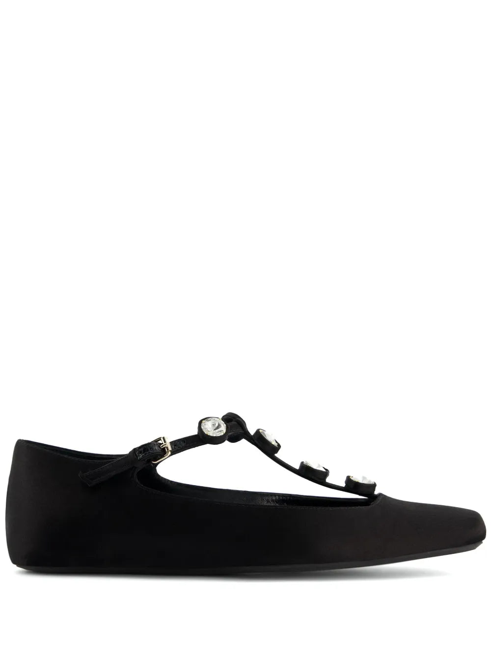 Giambattista Valli rhinestone-embellished satin ballerina shoes