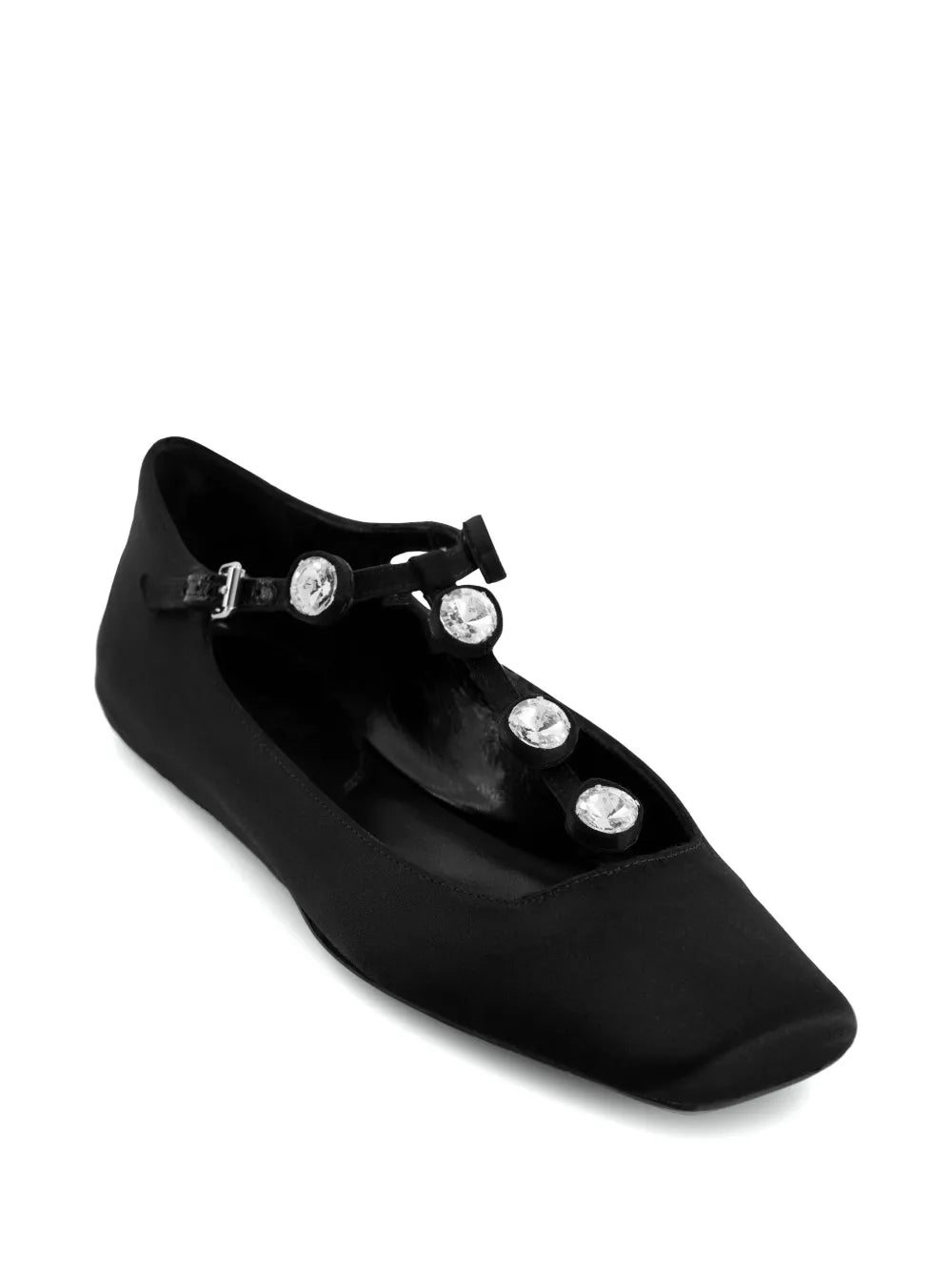 Giambattista Valli rhinestone-embellished satin ballerina shoes